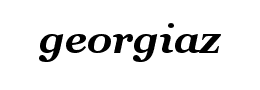 georgiaz字体