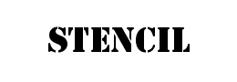 STENCIL字体