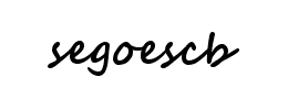 segoescb字体