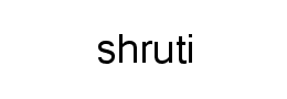 shruti字体