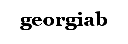 georgiab字体