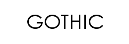 GOTHIC字体