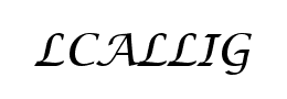 LCALLIG字体
