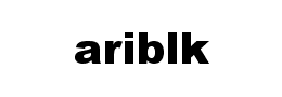 ariblk字体