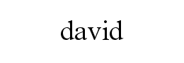 david字体