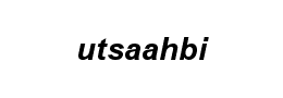 utsaahbi字体