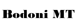 Bodoni MT字体